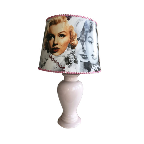 Marilyn Monroe Themed Lamp and Lampshade - shopcurious