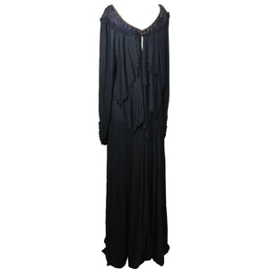 1970s Marisa Martin Floor-Sweeping Layered Gown - shopcurious
