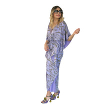 Load image into Gallery viewer, Mystique Kaftan - Lilac Liquid Swirl - shopcurious
