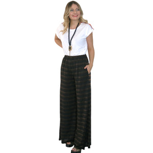 Nimbus Palazzo Pant - Bronze Stripe - shopcurious