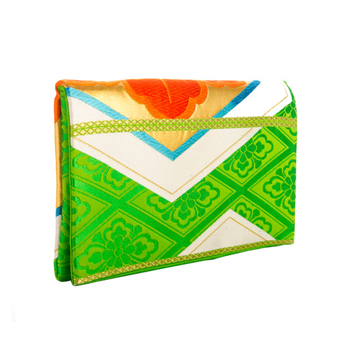 Paulownia: Upcycled Obi Envelope Clutch/Shoulder Bag - ShopCurious