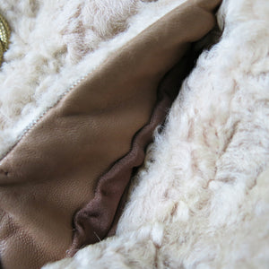 Vintage Blonde Persian Lambswool Jacket with Mink Trim - ShopCurious