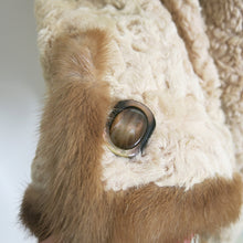 Load image into Gallery viewer, Vintage Blonde Persian Lambswool Jacket with Mink Trim - ShopCurious
