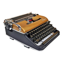 Load image into Gallery viewer, Olympia SM3 Gold Vintage Typewriter with Case - shopcurious

