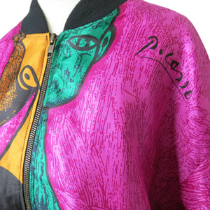 Picasso Vintage Blouson Style Bomber Jacket - ShopCurious