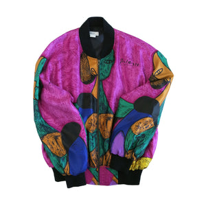 Picasso Vintage Blouson Style Bomber Jacket - ShopCurious