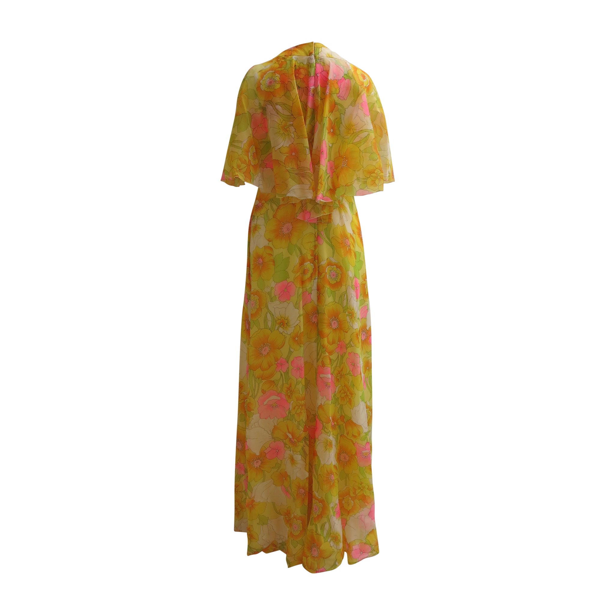 Floral and Floaty Vintage John Charles of London Long Dress ShopCurious