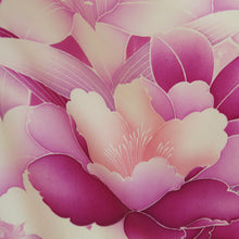 Load image into Gallery viewer, Plum and Ivory Floral Vintage Wedding Kimono - ShopCurious
