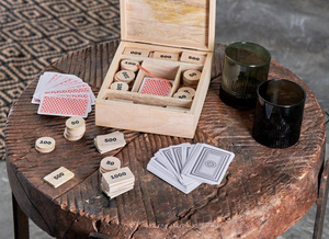 Mango Wood Poker Set - ShopCurious