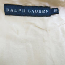 Load image into Gallery viewer, Preowned Beaded and Embroidered Clotted Cream Ralph Lauren Silk Skirt - ShopCurious
