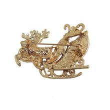 Load image into Gallery viewer, Santa&#39;s Sleigh Brooch - shopcurious
