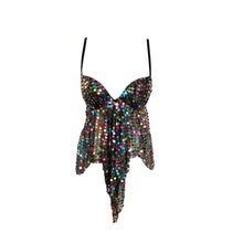 Load image into Gallery viewer, Disco Bra Top with Sequin Embellishment - ShopCurious
