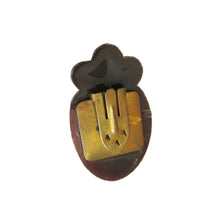 Load image into Gallery viewer, 1960s Biba Shoe Clip – Brown - ShopCurious
