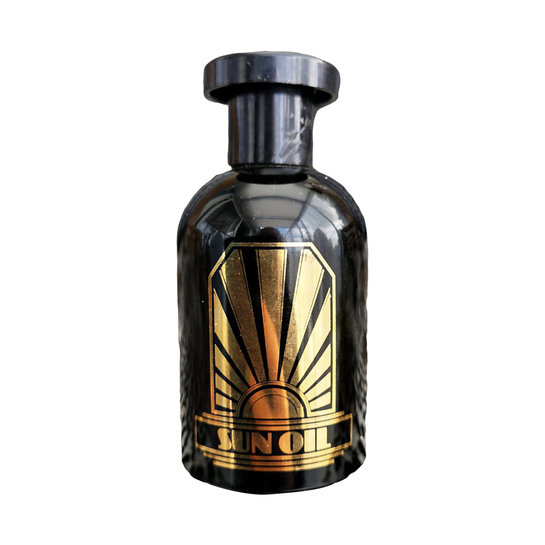 Original 1970s Biba Sun Oil Glass Bottle - Good Condition - shopcurious