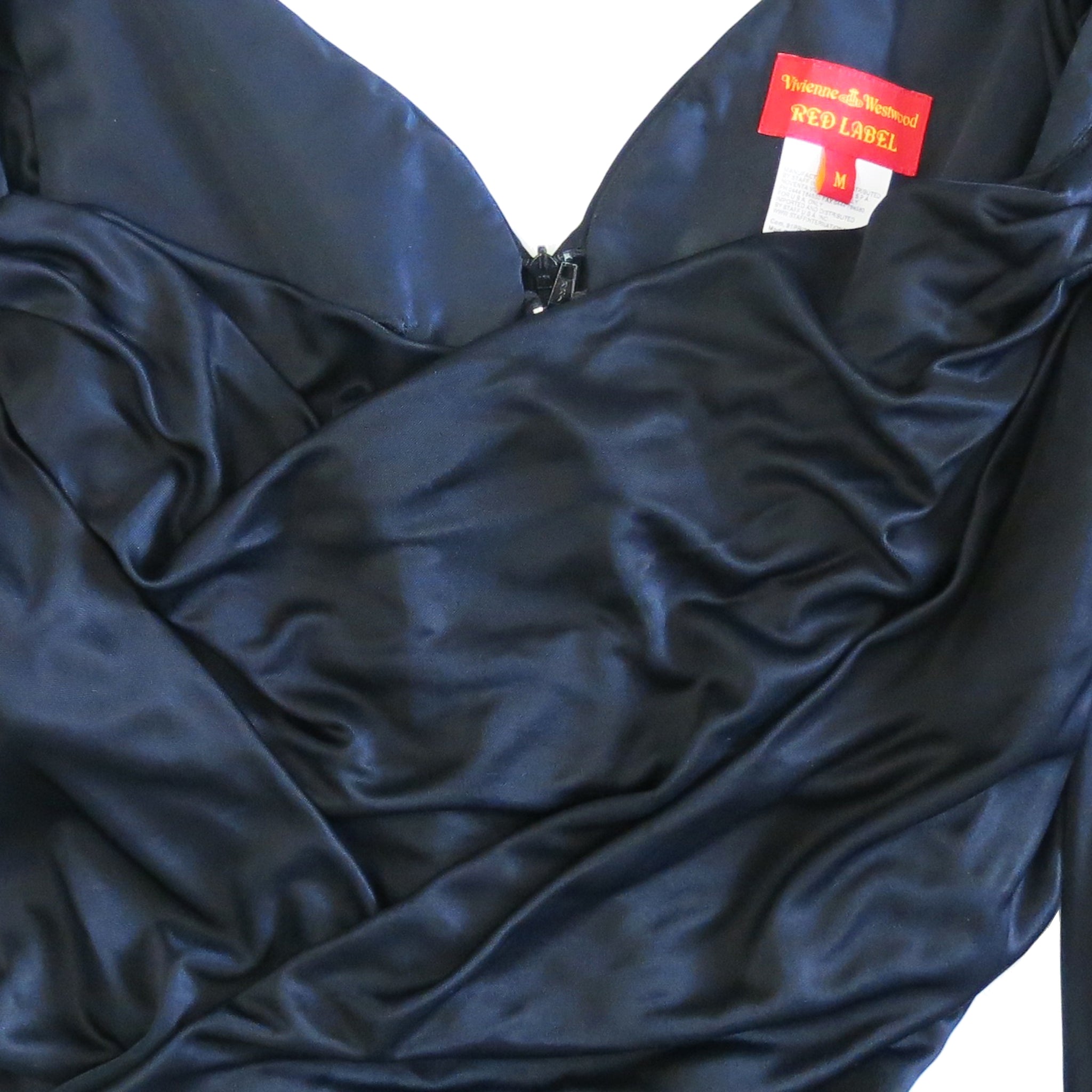 Pre-loved Vivienne Westwood Red Label Draped Black Jersey Corset