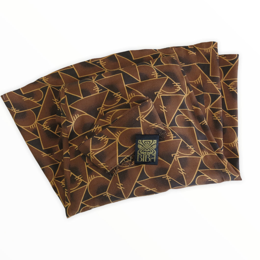 DIY Vintage Biba Fabric Bundle: Geometric Deco Print - ShopCurious