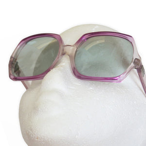 1970s Vintage Givenchy "Ingrid" Oversized Lilac Sunglasses - ShopCurious