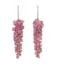 Load image into Gallery viewer, Wisteria Pink Tourmaline Drop Earrings - shopcurious
