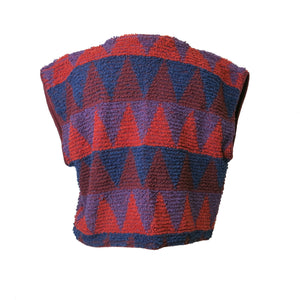 Vintage Biba Bouclé Wool Waistcoat – Plum - ShopCurious