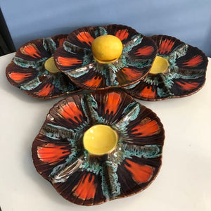 Vallauris Oyster Fat Lava Majolica Plate - ShopCurious