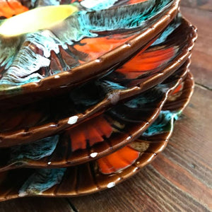 Vallauris Oyster Fat Lava Majolica Plate - ShopCurious