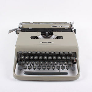 Original Olivetti Lettera 22 Manual Portable Vintage Typewriter - shopcurious