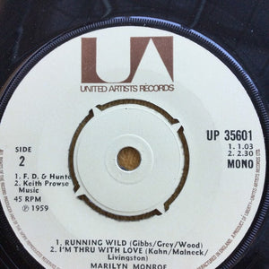 Marilyn Monroe 7” Vinyl Record - I Wanna Be Loved By You - shopcurious