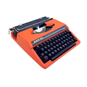 Silver-Reed SR 100 Orange Working Typewriter - shopcurious