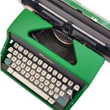 Load image into Gallery viewer, Olympia SM7 Deluxe Green Vintage Typewriter - shopcurious
