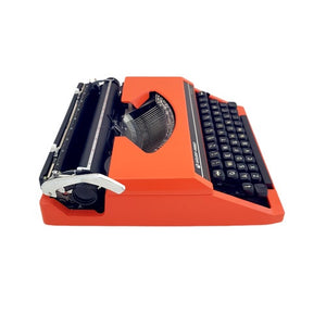 Silver-Reed SR 100 Orange Working Typewriter - shopcurious