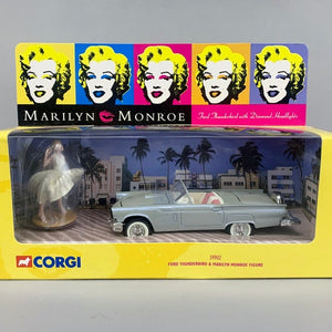 Marilyn Monroe '55 T-Bird by Corgi No. 39902 -1955 Ford Thunderbird from The Seven Year Itch Figurine MIB 1/32 Scale Diecast Car - shopcurious