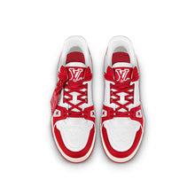 Load image into Gallery viewer, Preloved Louis Vuitton Trainers in Red and White - shopcurious
